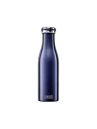 LURCH | Isolierflasche - Thermosflasche Edelstahl 0,5l Blau Metallic | 